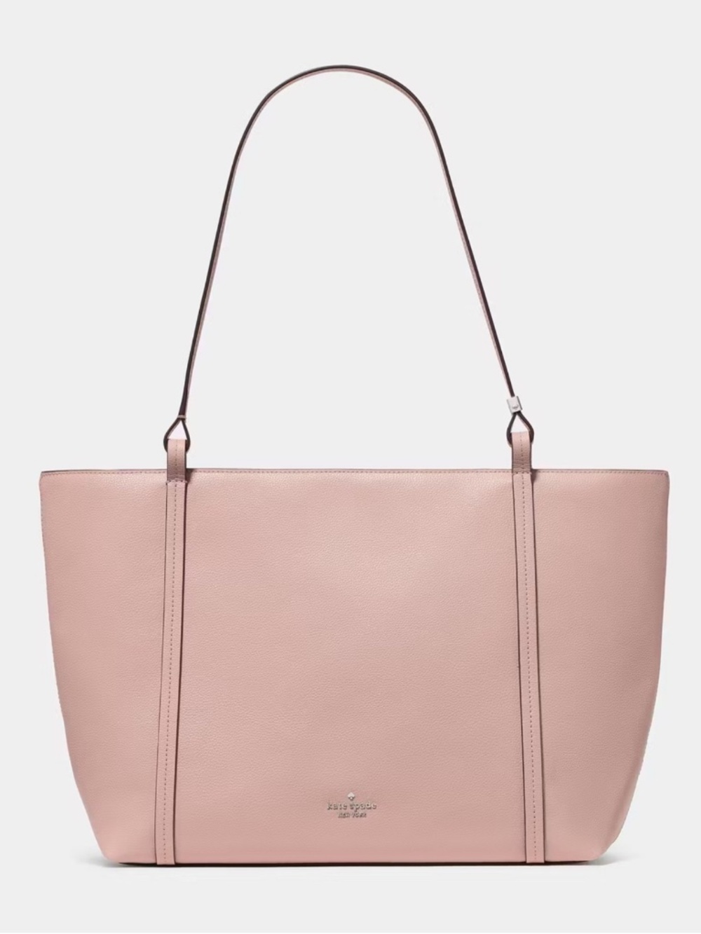 Kate Spade New York Marlowe Leather Large Tote Bag, Rose Smoke Pink NWT